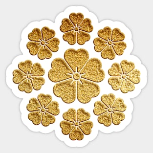 Gold Kuyo Sakura Kamon Sticker